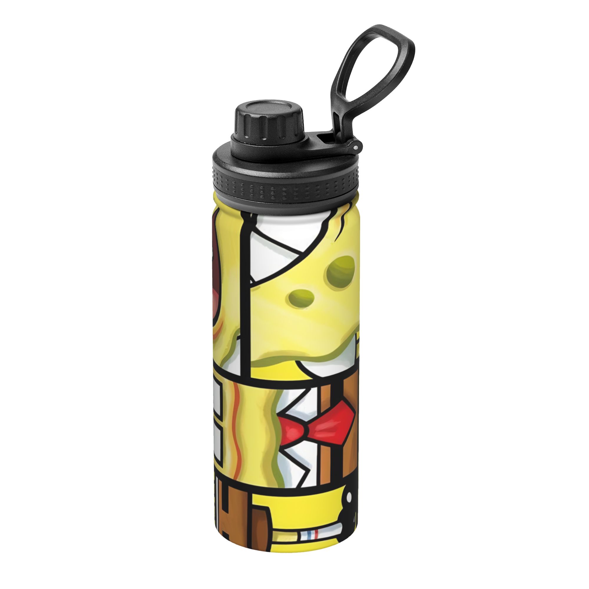 Sports Water Bottle Insulated - Spongebobs Cartoon 18OZ Sports Insulated Kettle