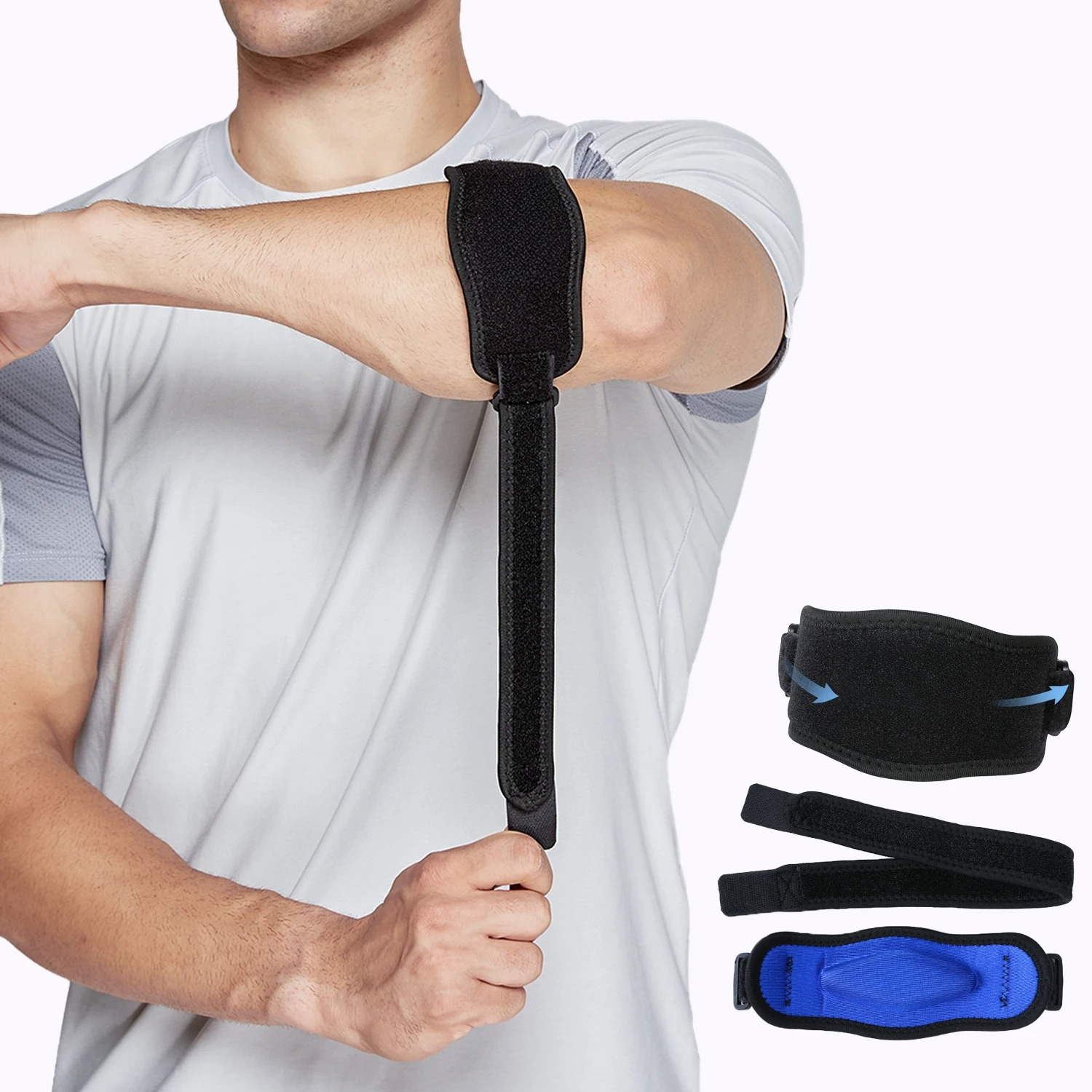 Tennis Elbow Brace - 1Pc Adjustable Elbow Brace - Sports