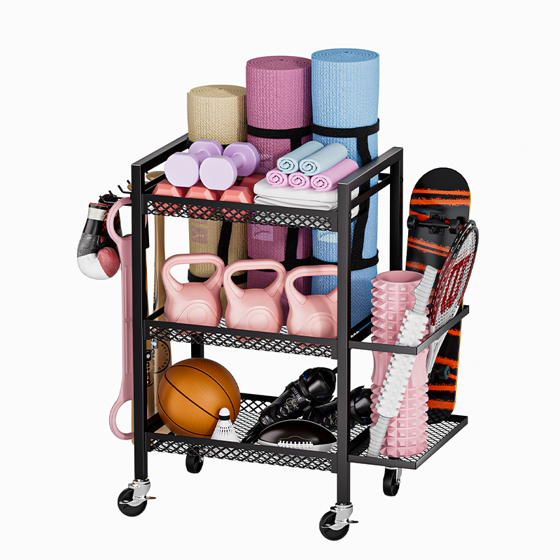 Sports Equipment Outdoor Storage - Ball storage box, rolling sports car,