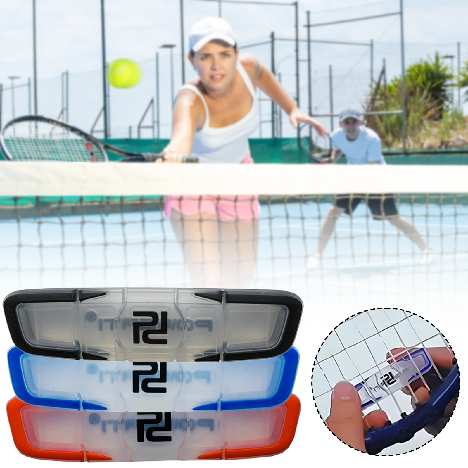 Sports Equipment For Tennis - Tennis Racket Shock Absorbers,Transparent Silicone Strip