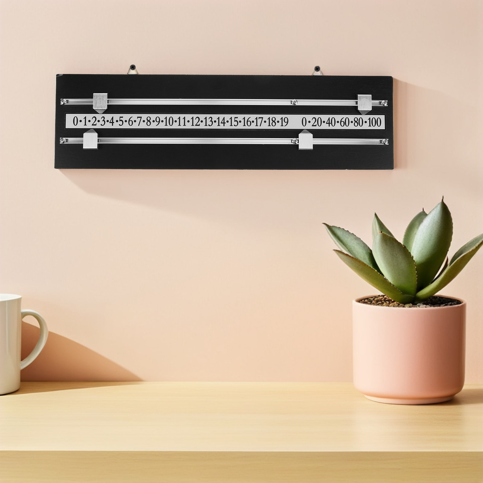 Sports Equipment In Chinese - 1Set Dual Tracks Billiard Scoreboard Wall