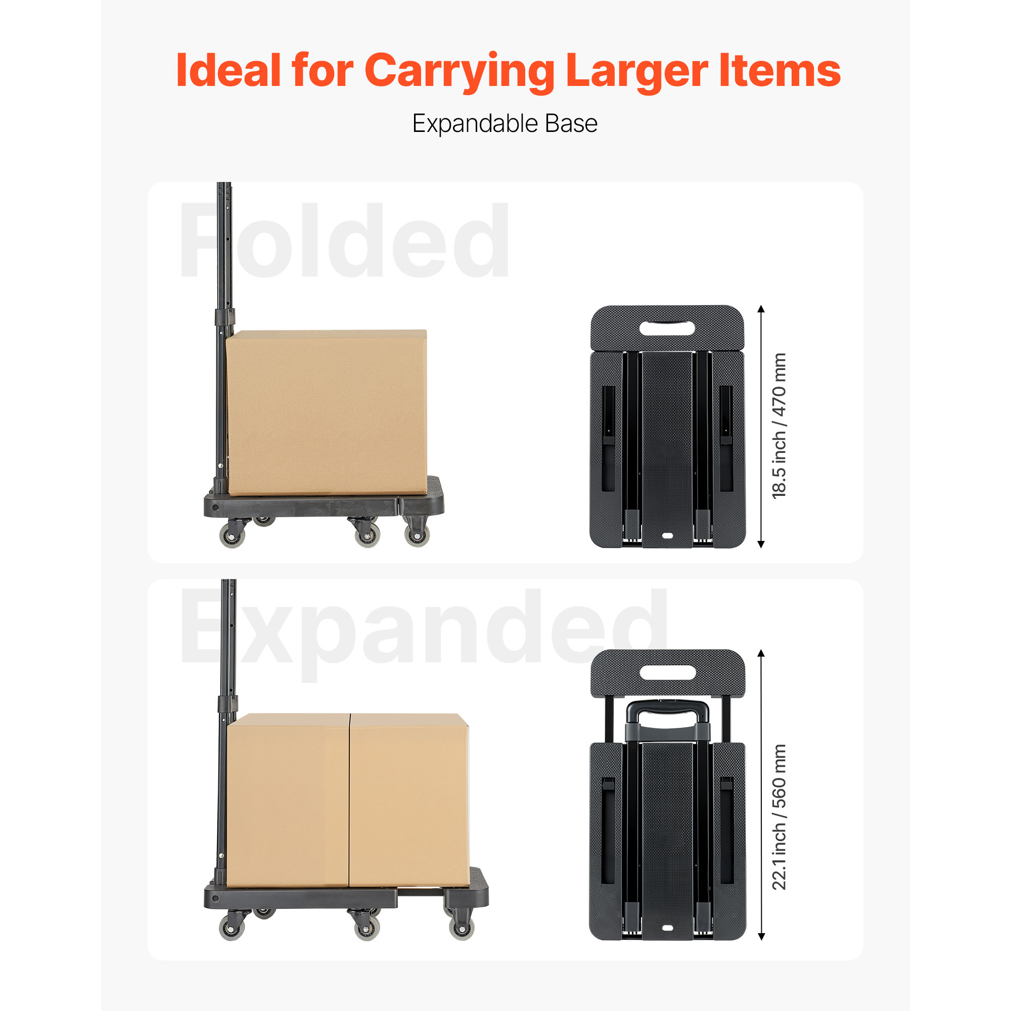 SucceBuy 500LBS Folding Hand T - Sports Equipment Trolley incelemesi ve fiyatı