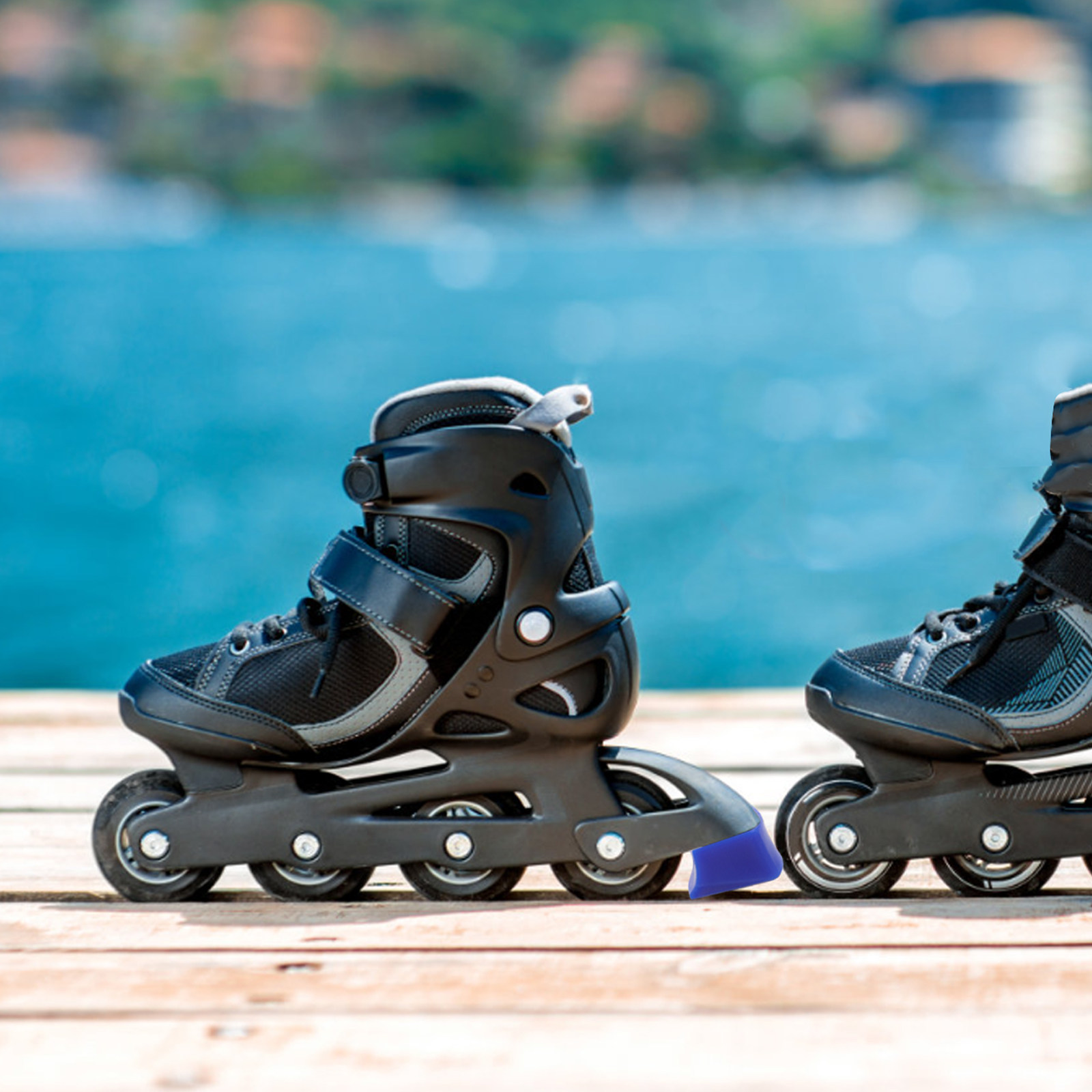 4Pcs Bright Blue Inline Skate  - Roller Skate Inline incelemesi ve fiyatı