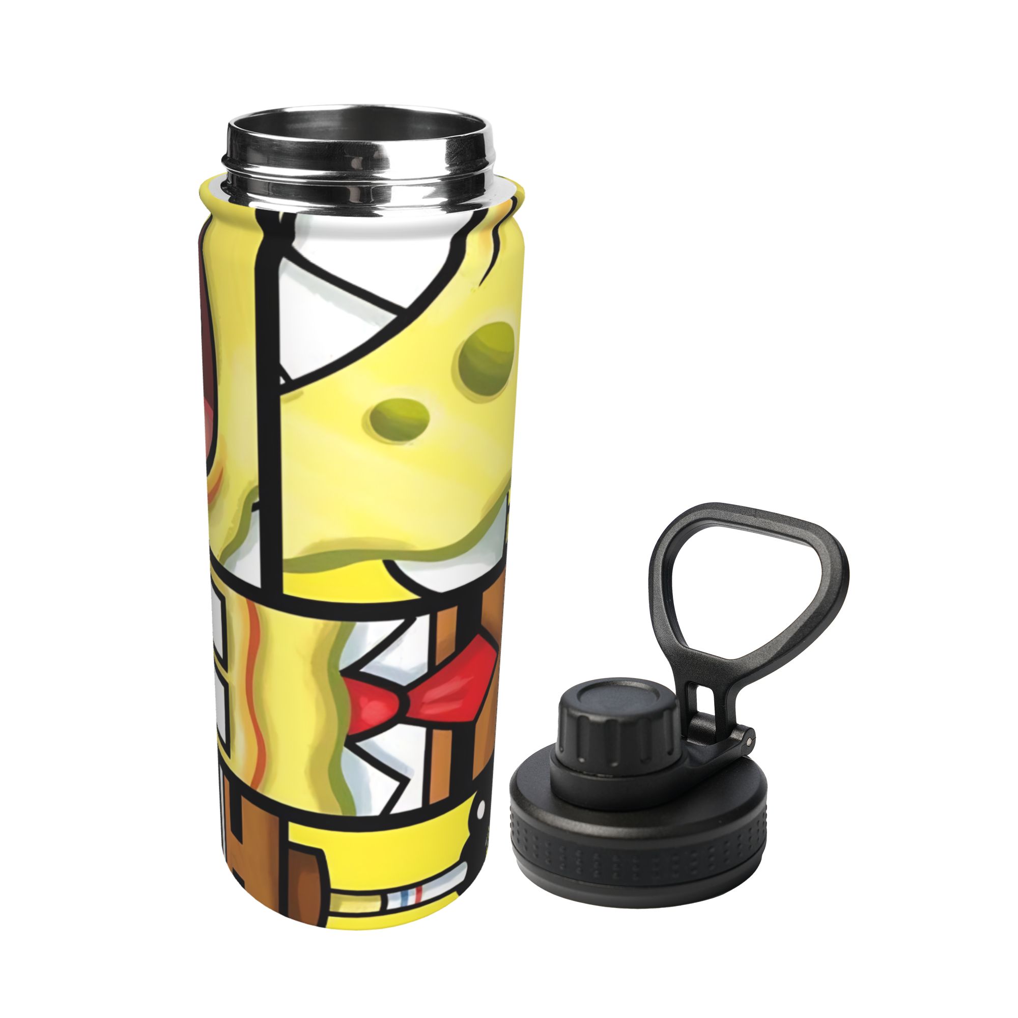 Spongebobs Cartoon 18OZ Sports - Sports Water Bottle Insulated incelemesi ve fiyatı