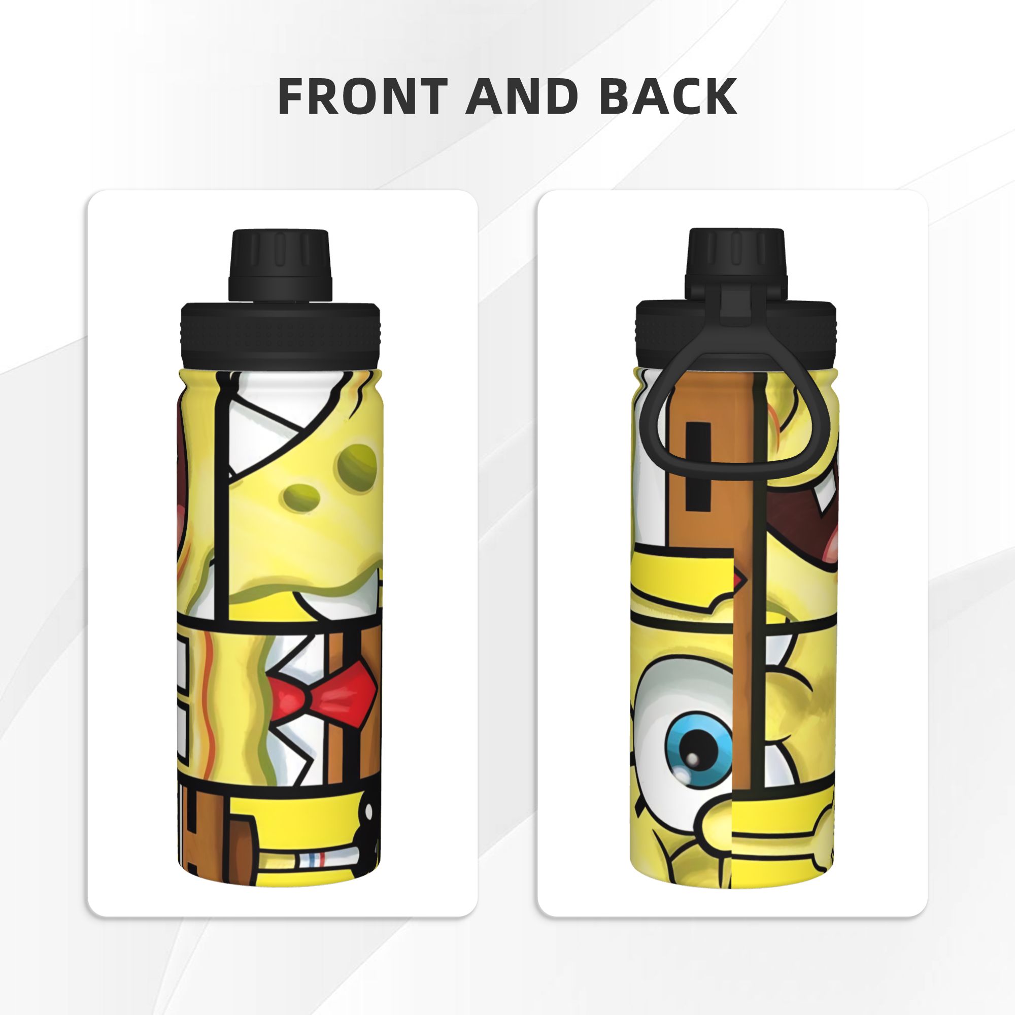 Spongebobs Cartoon 18OZ Sports - Sports Water Bottle Insulated incelemesi ve fiyatı