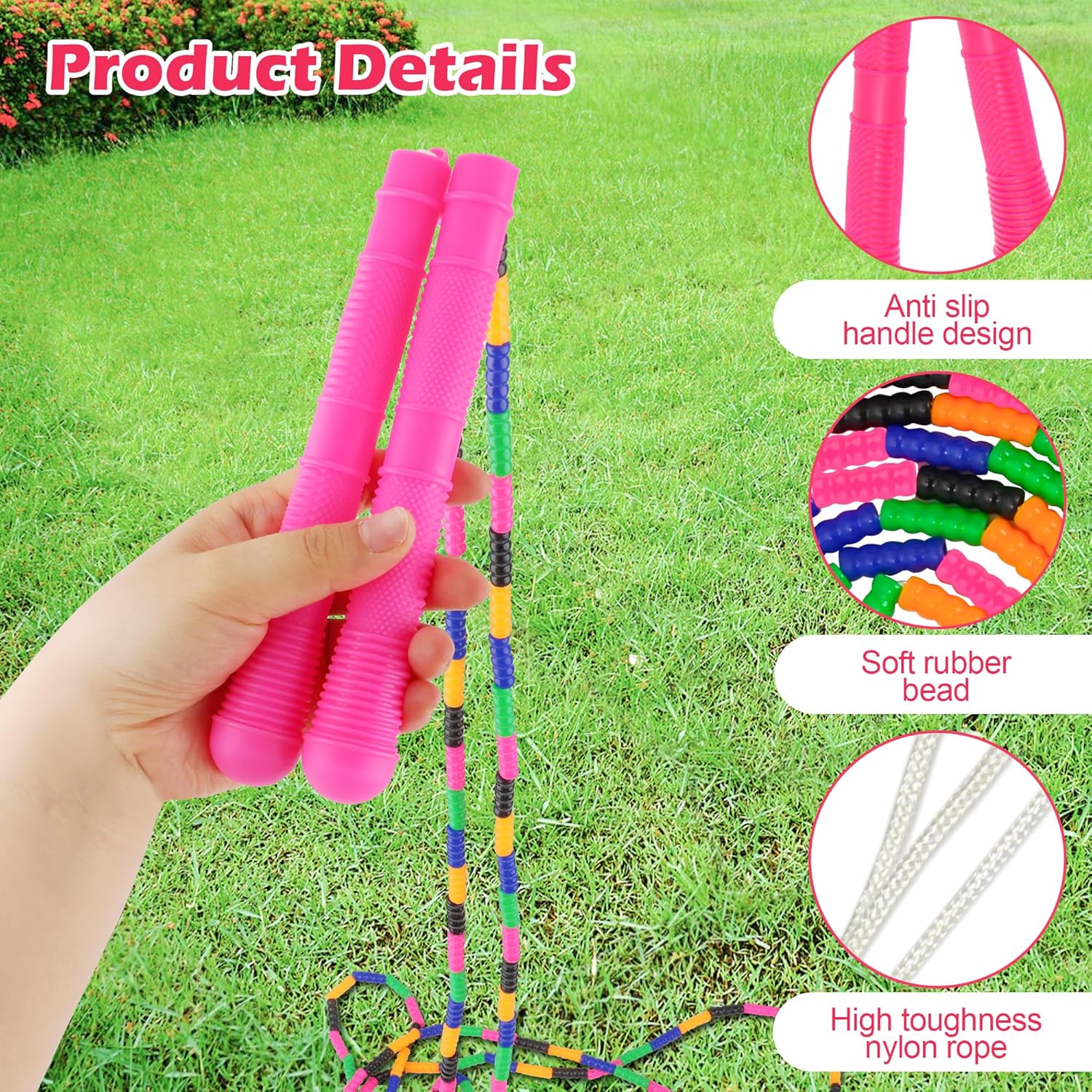 16FT Long Jump Rope (4 Pack) - - Jump Rope Double Dutch incelemesi ve fiyatı
