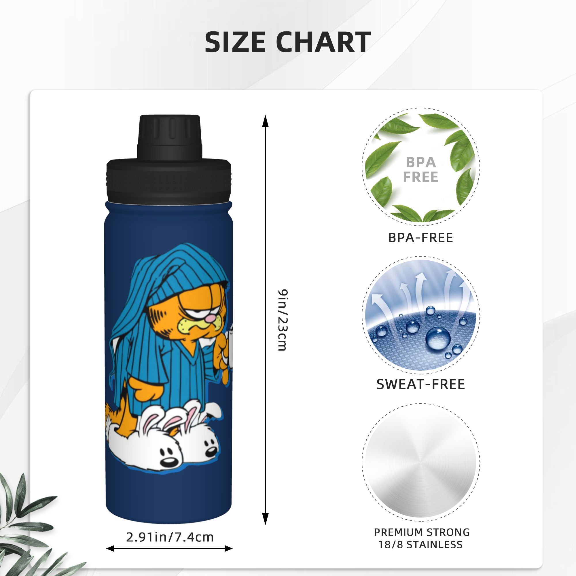 G-Garfields 18OZ Sports Insula - Sports Water Bottle Insulated incelemesi ve fiyatı