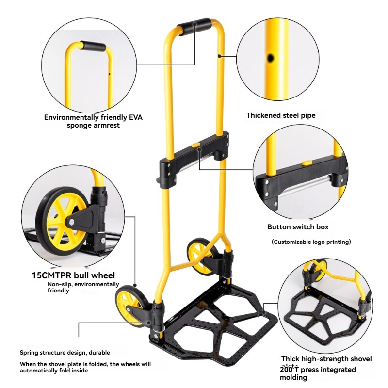 Folding Hand Truck Portable,Li - Sports Equipment Trolley incelemesi ve fiyatı