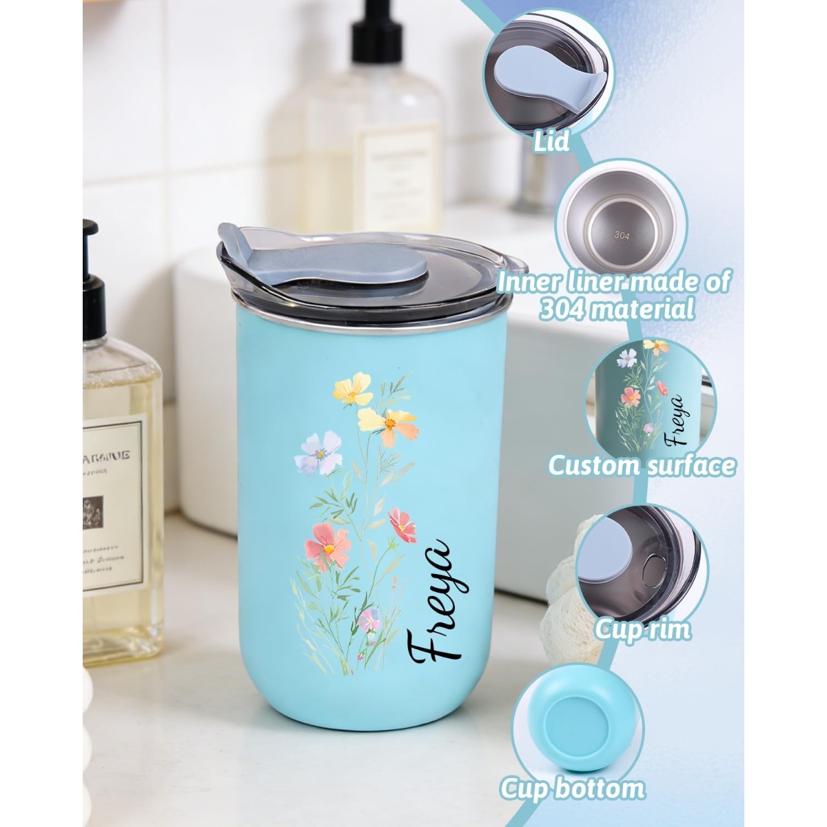 Custom Metal Stainless Steel C - Sports Water Bottle Insulated incelemesi ve fiyatı