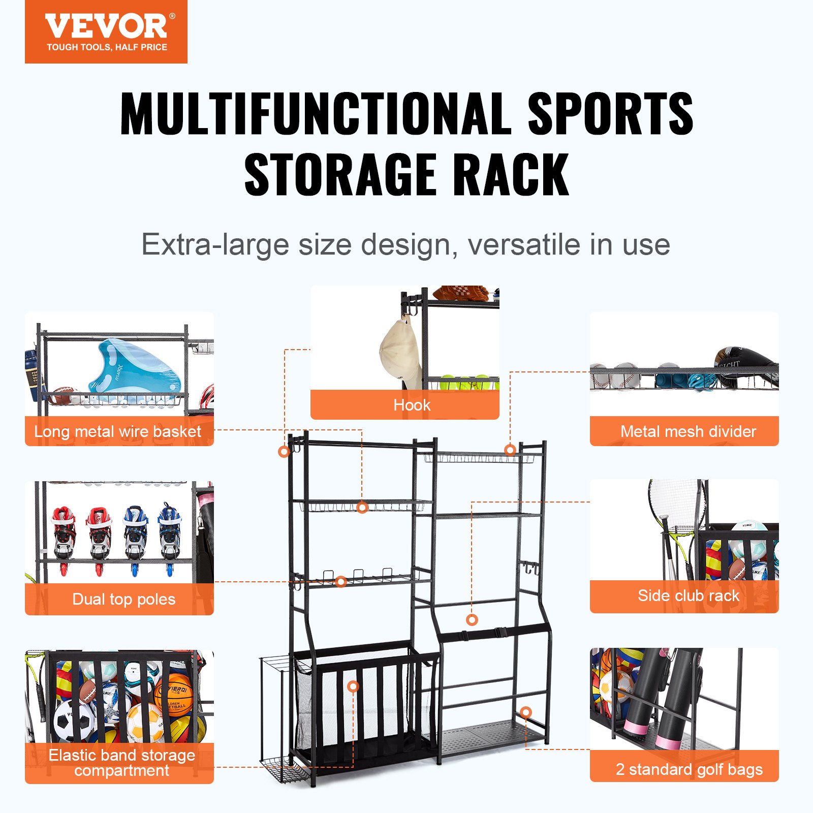 Golf Storage Garage Organizer, - Sports Equipment Outdoor Storage incelemesi ve fiyatı