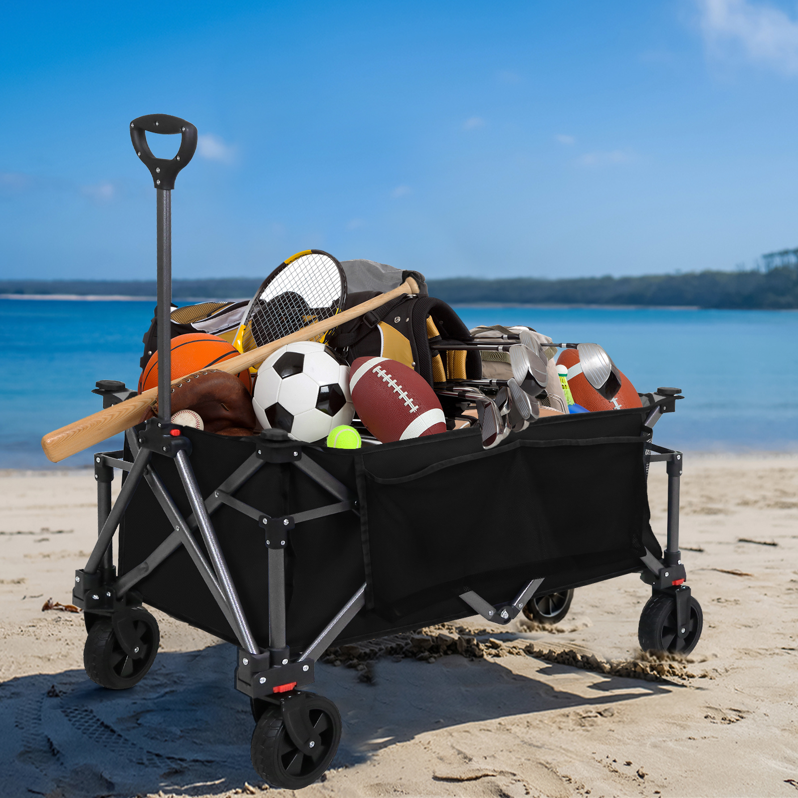 Heavy-Duty Folding Collapsible - Sports Equipment Trolley incelemesi ve fiyatı