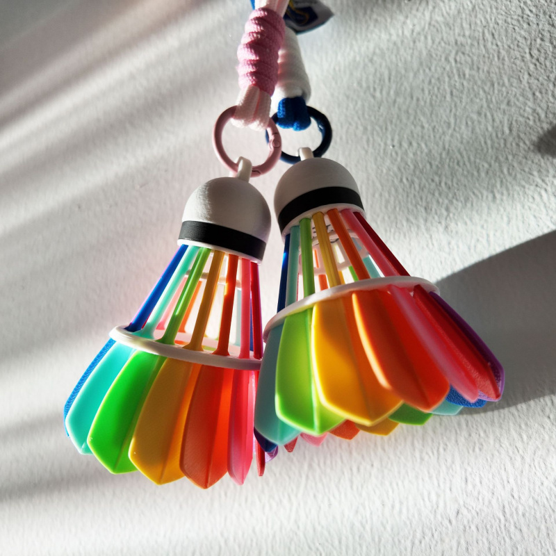 3D Printed Badminton Keychain  - Sports Equipment In Chinese incelemesi ve fiyatı