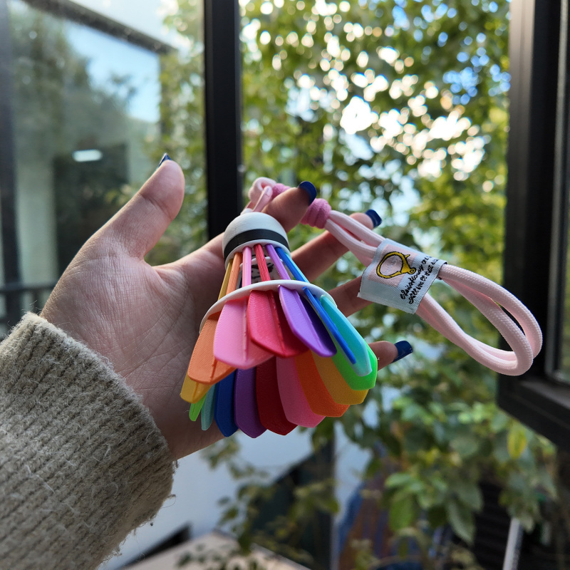 3D Printed Badminton Keychain  - Sports Equipment In Chinese incelemesi ve fiyatı