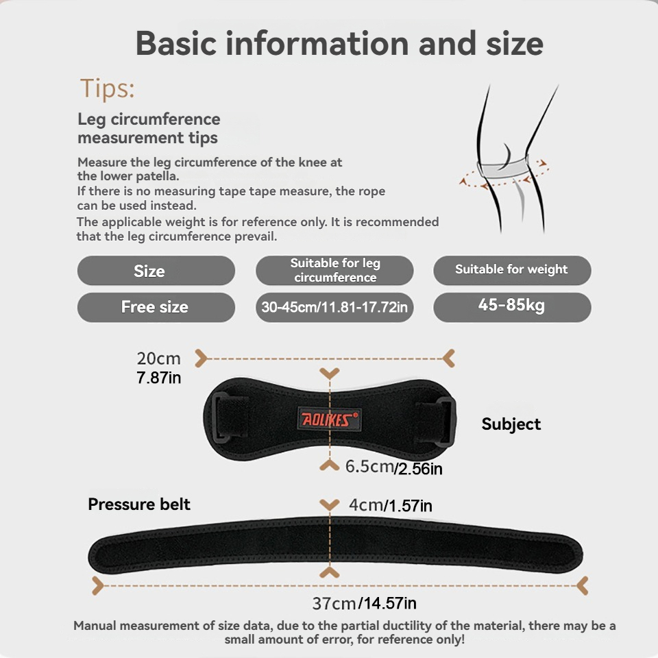 AOLIKES 1PCS Sports Patella Br - Volleyball Knee Pad incelemesi ve fiyatı