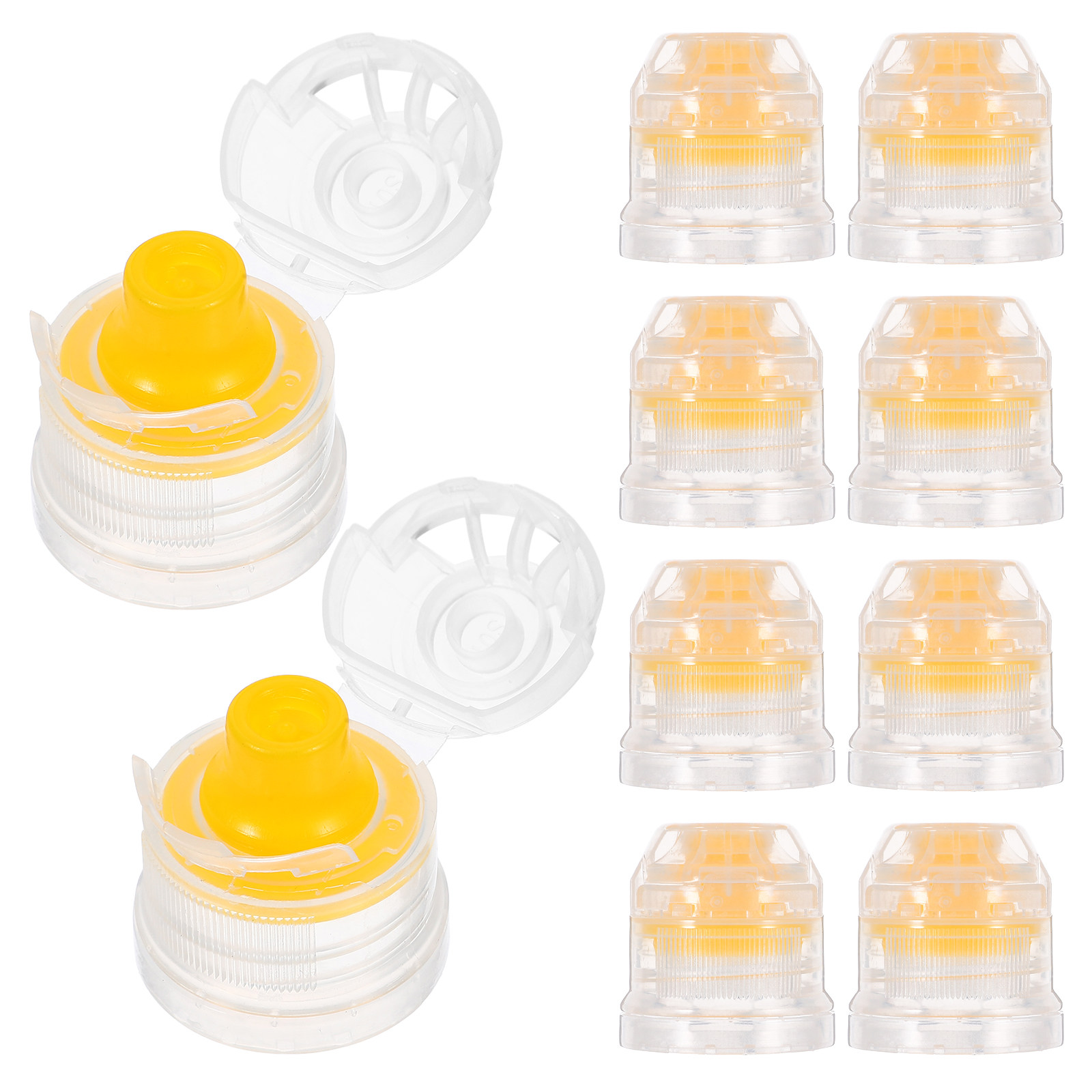 10Pcs Reusable Push Pull Flip  - Sports Water Bottle Insulated incelemesi ve fiyatı
