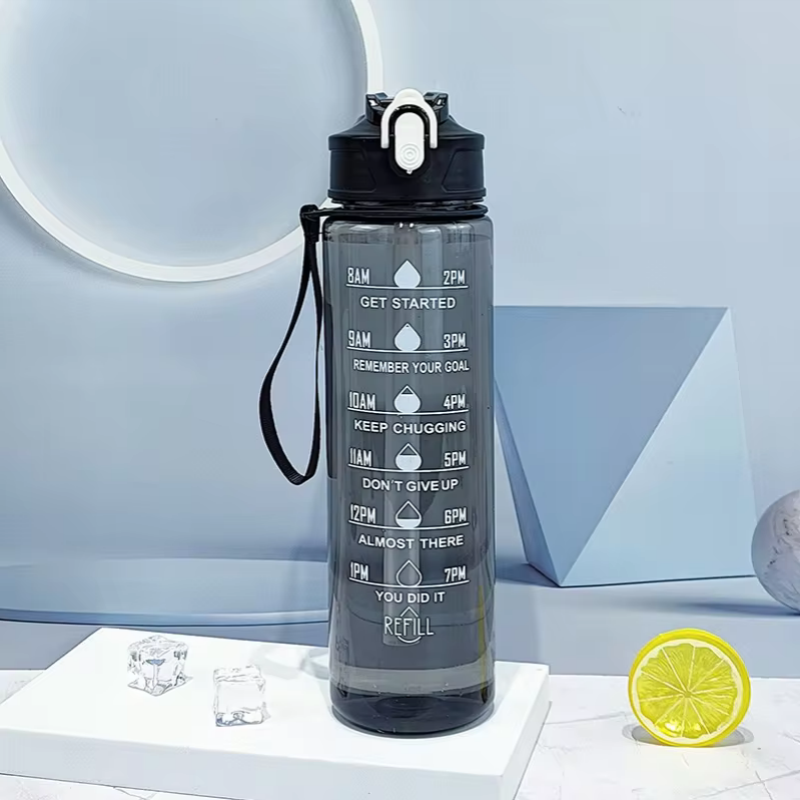 900ml Sports Bottle With Time  - Sports Equipment Types incelemesi ve fiyatı