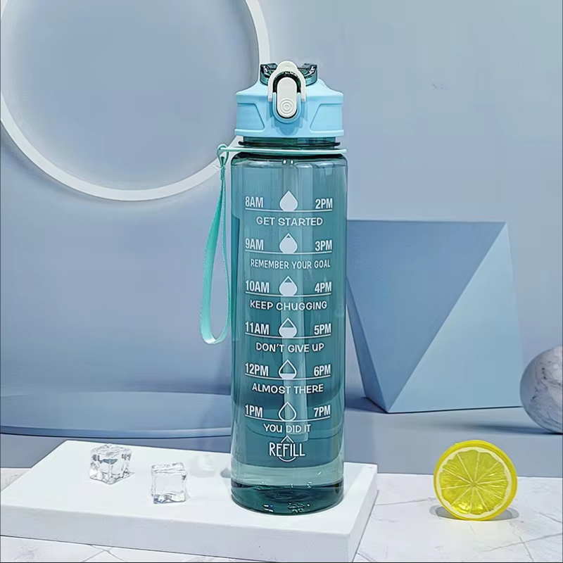 900ml Sports Bottle With Time  - Sports Equipment Types incelemesi ve fiyatı