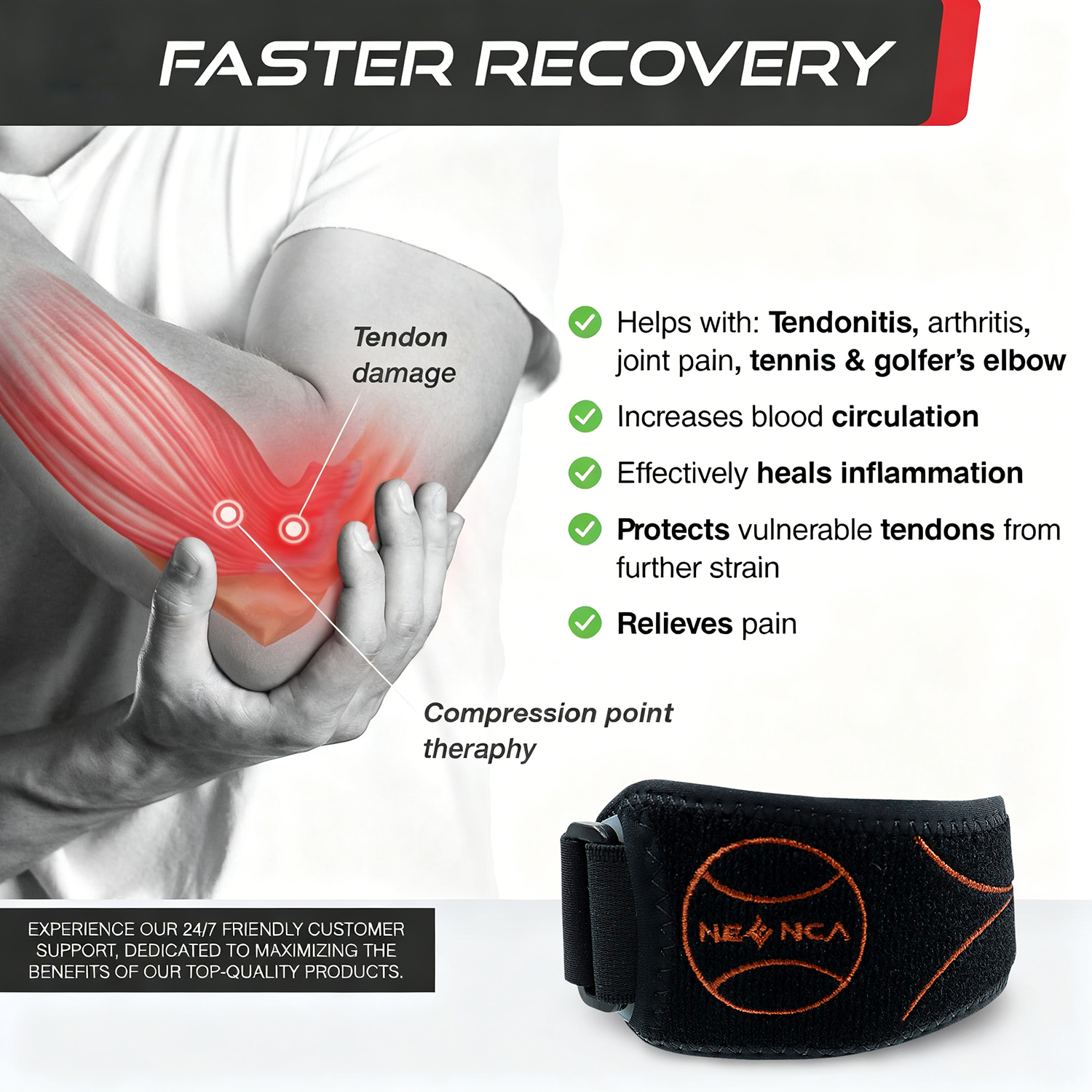 NEENCA Tennis Elbow Brace Adju - Tennis Elbow Brace incelemesi ve fiyatı