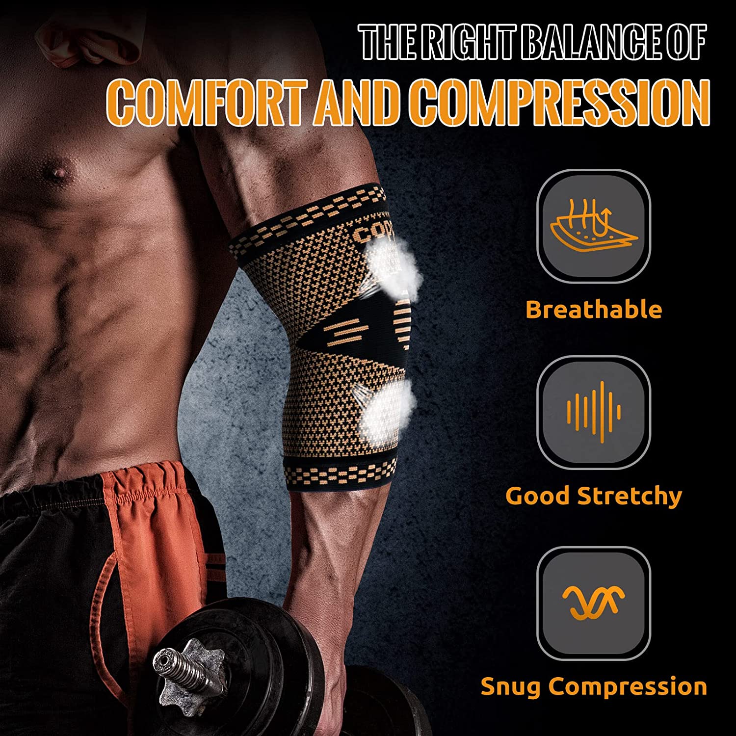 1PC Copper Elbow Compression S - Tennis Elbow Brace incelemesi ve fiyatı