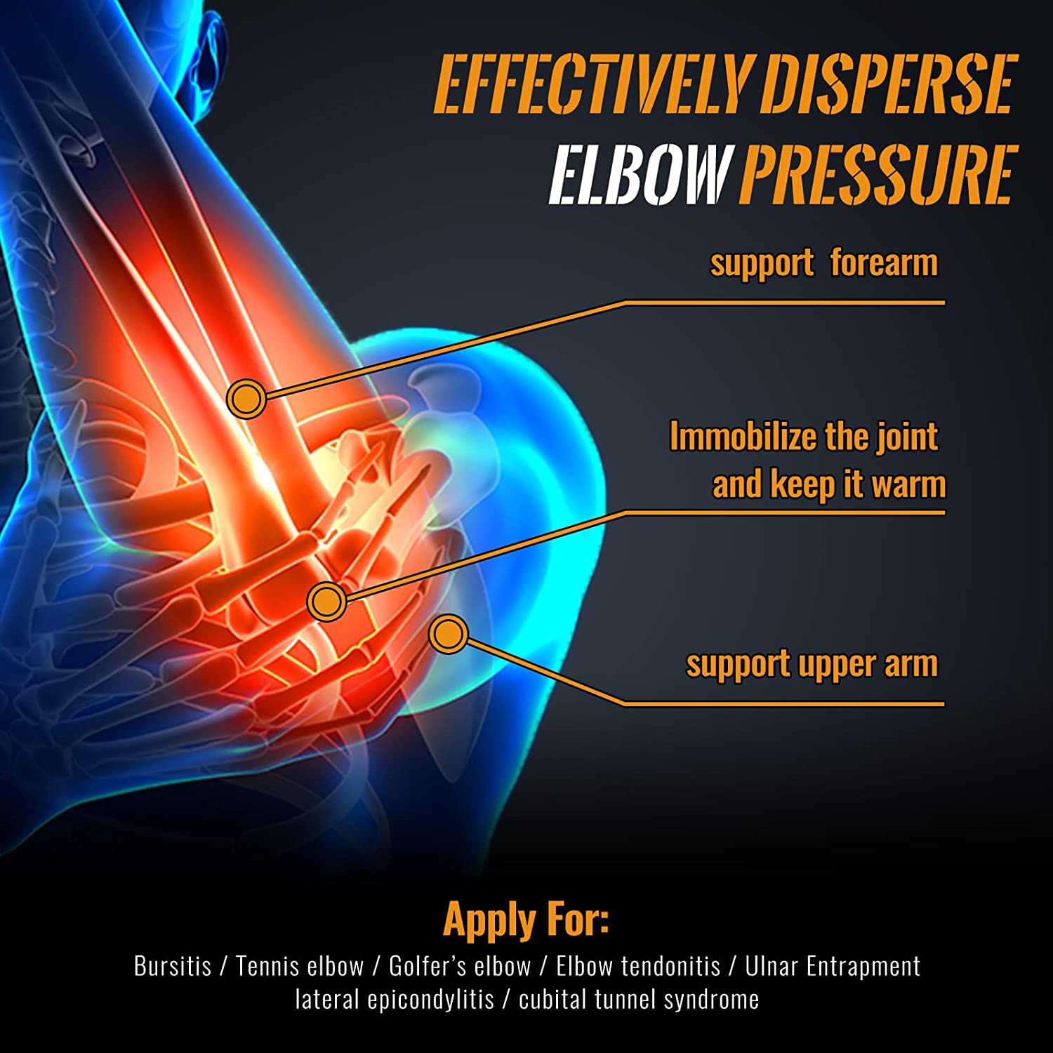 1PC Copper Elbow Compression S - Tennis Elbow Brace incelemesi ve fiyatı