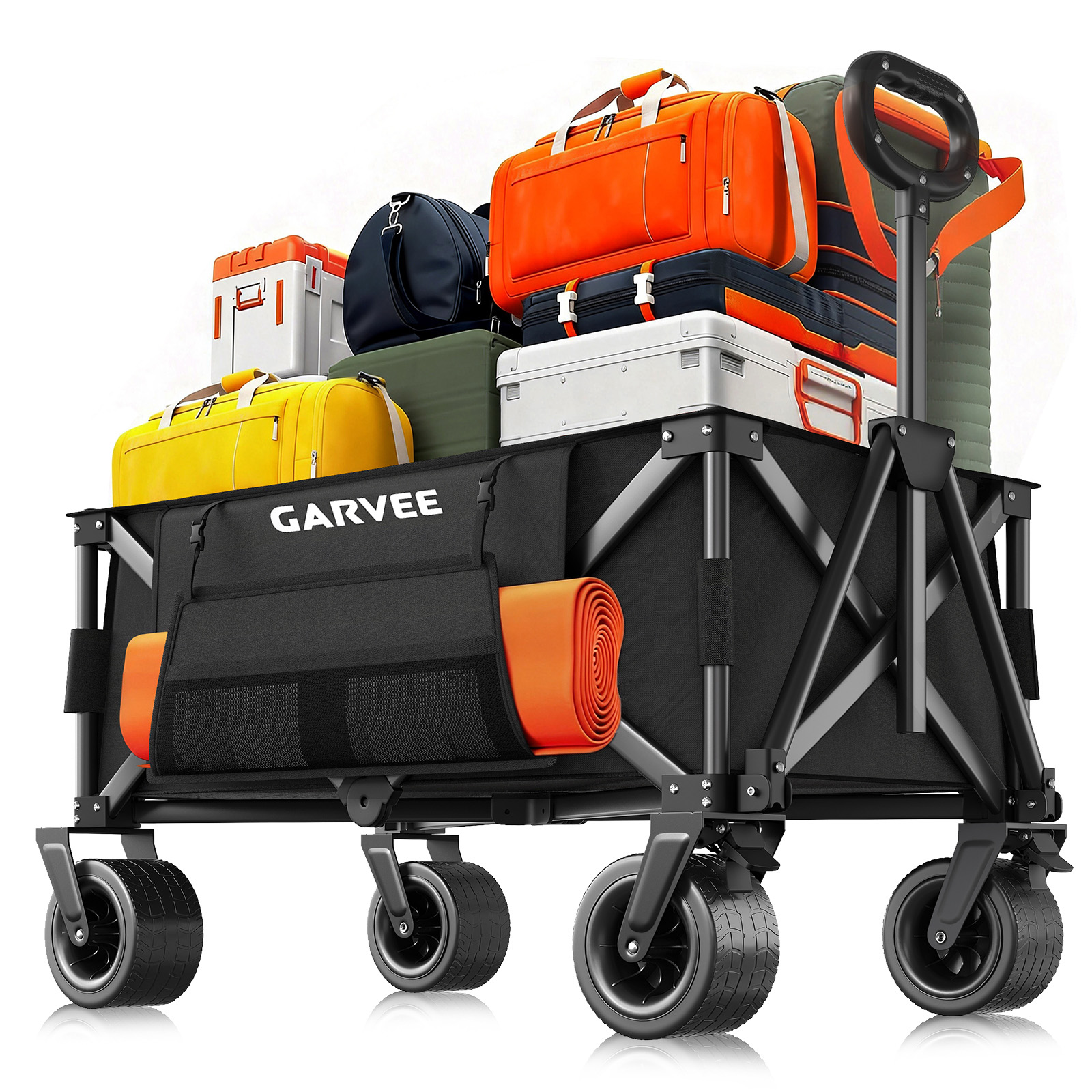Outdoor Camping Cart with 8 In - Sports Equipment Trolley incelemesi ve fiyatı